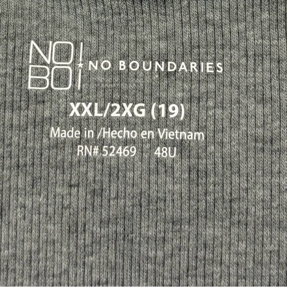 NWOT, No Boundaries, Plus Size Adjustable Camisole, XXL, Gray - Picture 4 of 8